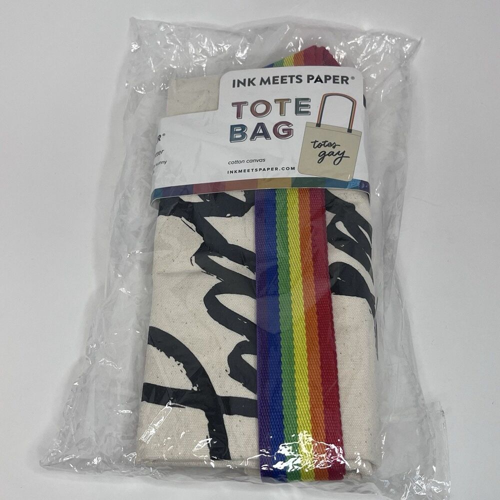 Totes Gay Ink Meets Paper Cotton Canvas Tote Bag